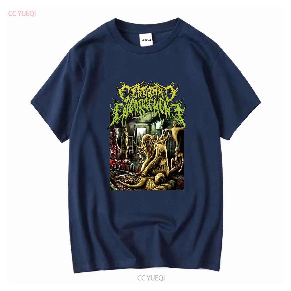 Cerebral Engorgement T shirt Sz M 2013 Brutal Death Metal Slam Crepitation Atoll vintage Washed Slightly Top For Everyday Wear