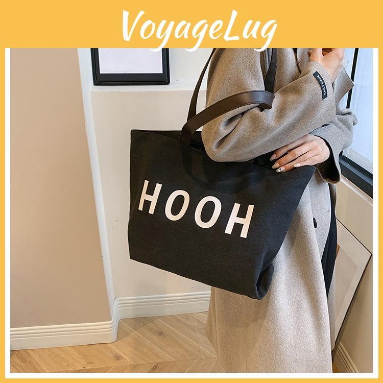 Trendy Large Capacity Shoulder Bag 2024 Winter New Casual Retro Study Tote Bag