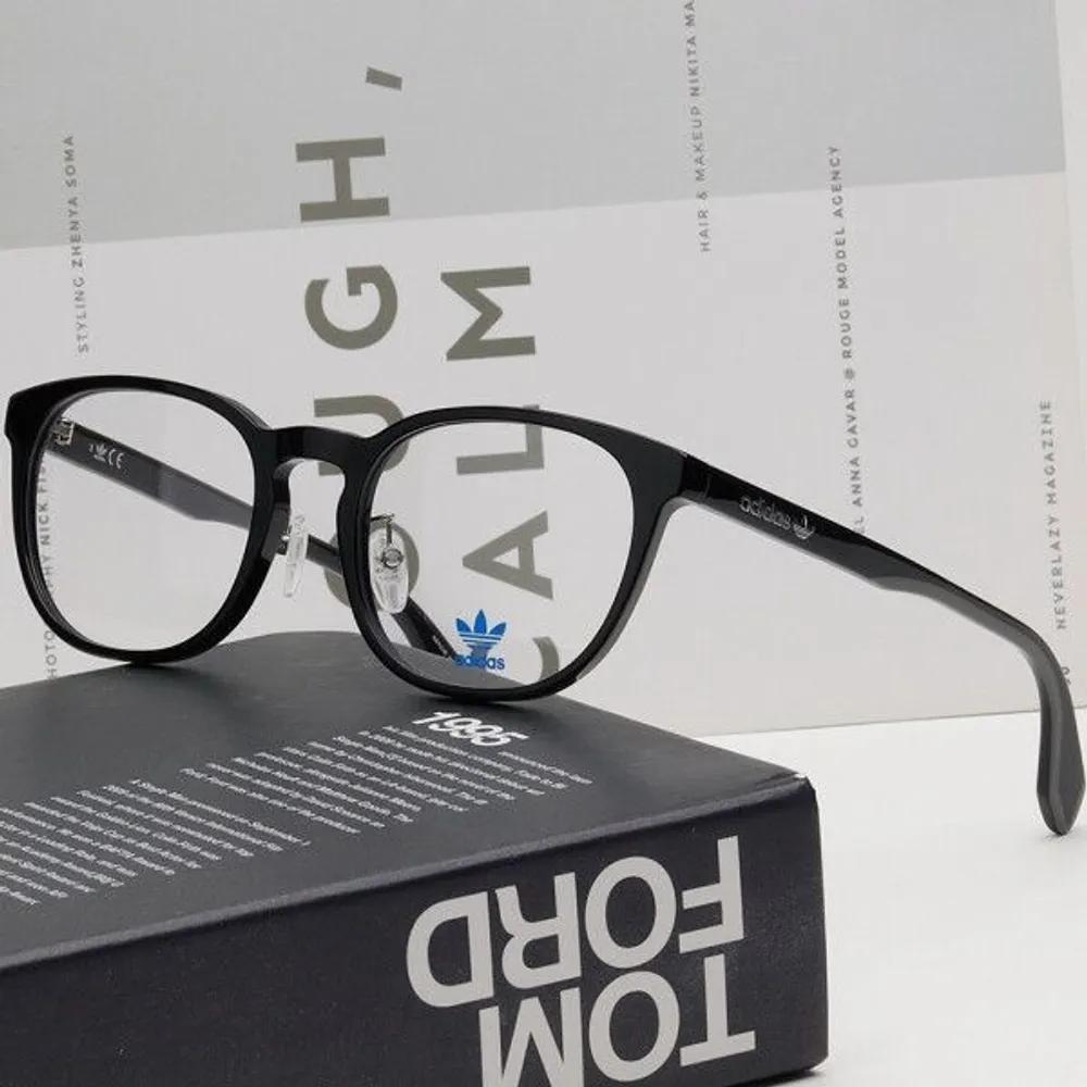 [adidas] Eyeglass Frames OR5014H 001 Fashion Men's Women's Black Horn-rimmed Round