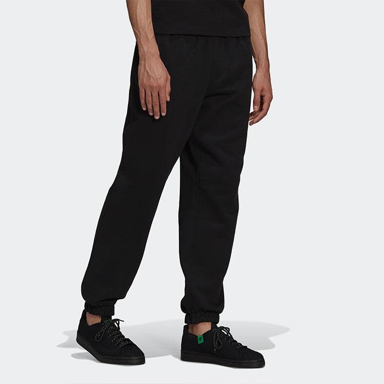 Adidas Originals Trefoil X Pharrell Williams Elastic Waist Logo Track Pants Men Bottoms Black H58330