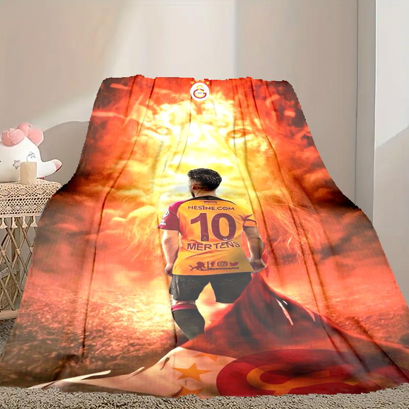[Galatasaray SK Blanket] Soft Throw Blanket for Bed Sofa, Holiday Gift Blanket for Women Men Family Friend