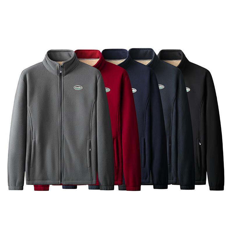 Dibenze Men's Plus Size Fleece Lined Jacket