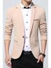 2019 Men's Plus Size Single-Breasted One-Button Casual Suit Jacket, Available In Five Spring and Autumn Colors