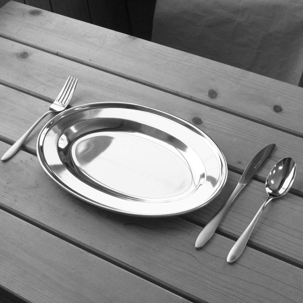 Nagao Tsubame-Sanjo Oval Plate, 12 inches (30cm), 18-0 Stainless Steel, Made in Japan, 92112