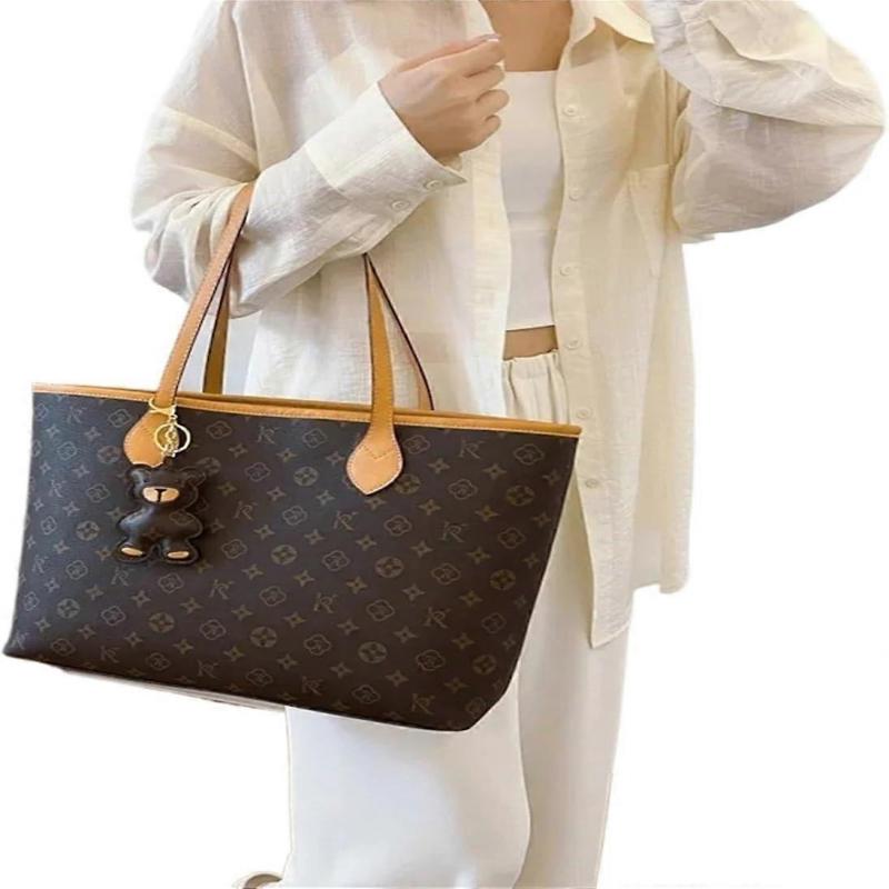 Luxury Tote Bags for Women Soft Leather Shoulder Bag Designer Female Casual Shopping Handbag Sac Ref: 7732