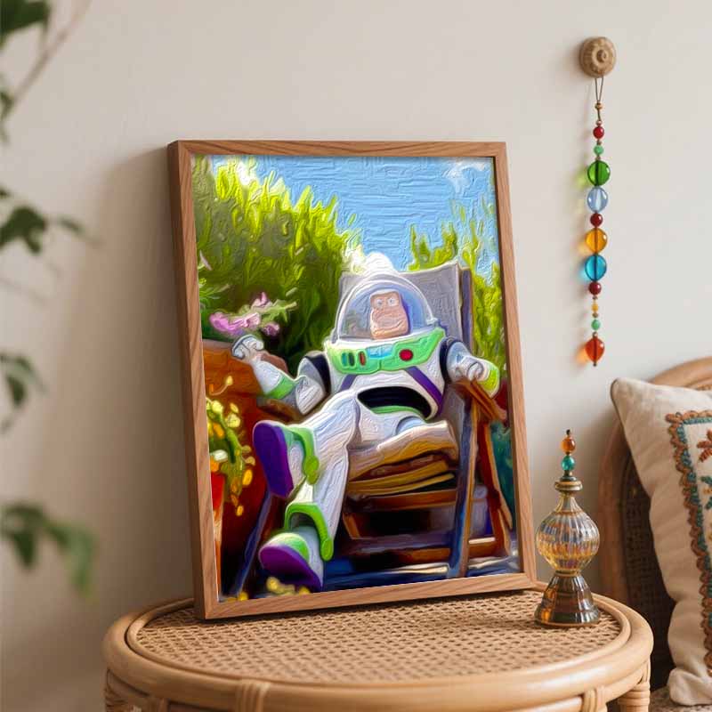 Disney Buzz Lightyear oil painting art set handmade diy gift home decoration