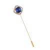 Gender Neutral Crystal Accented Brooch Pin Comfortable Wear Safety Lapel Pin Chest Ornament For Office Parties
