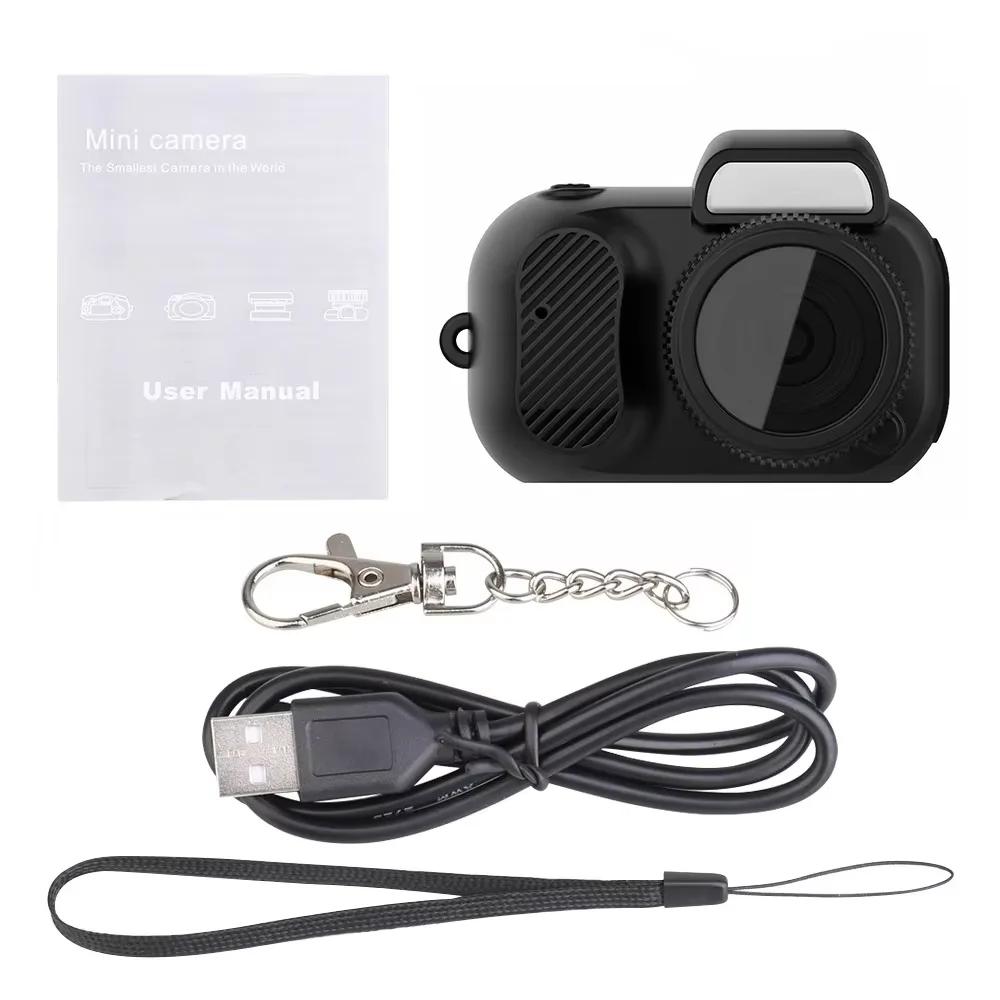 Y3000 Mini Action Camera Keychain Camera 1080P Sport Camera Ultra Compact Portable Camera Pocket Video Recorder Support TF Card