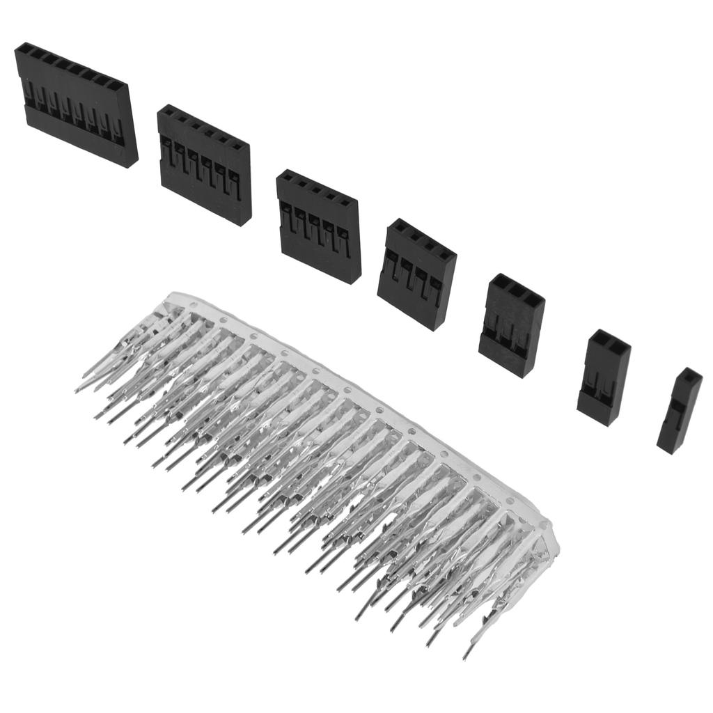 310pcs 2.54mm Connectors Wire Jumper Cable Pin Header Connector Housing Assortment Kit