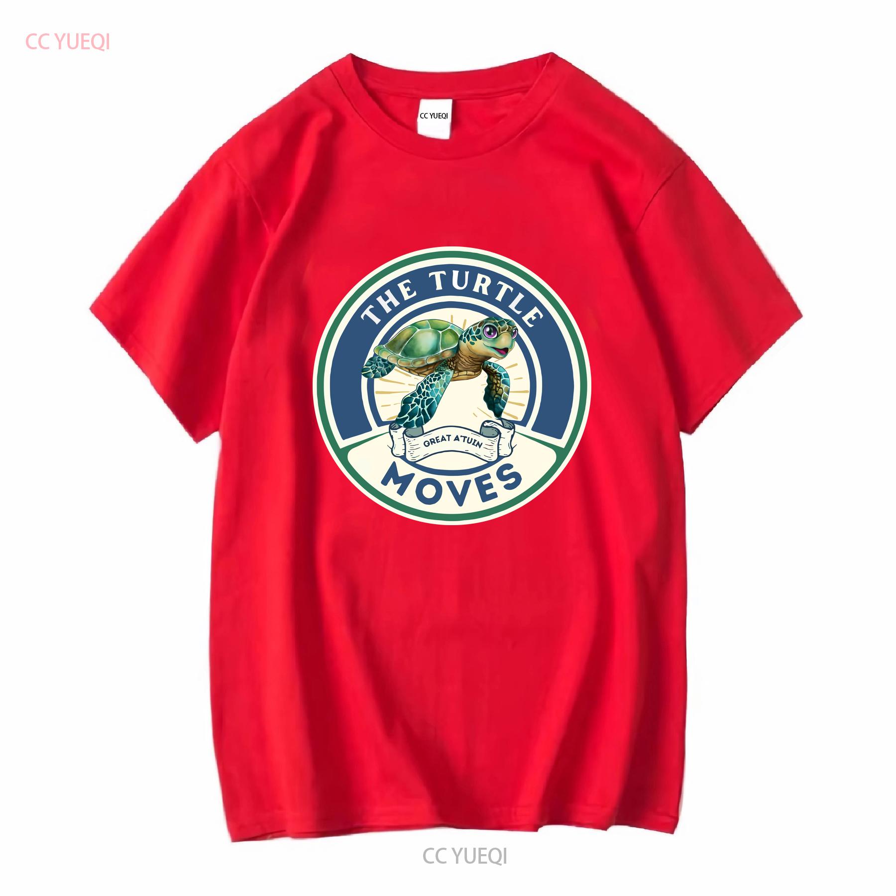 

Футболка «Черепаха движется» в стиле Плоского мира, для фанатов Терри Пратчетта, фэнтезийный роман, с длинным или коротким рукавом, винтажная, вываренная S