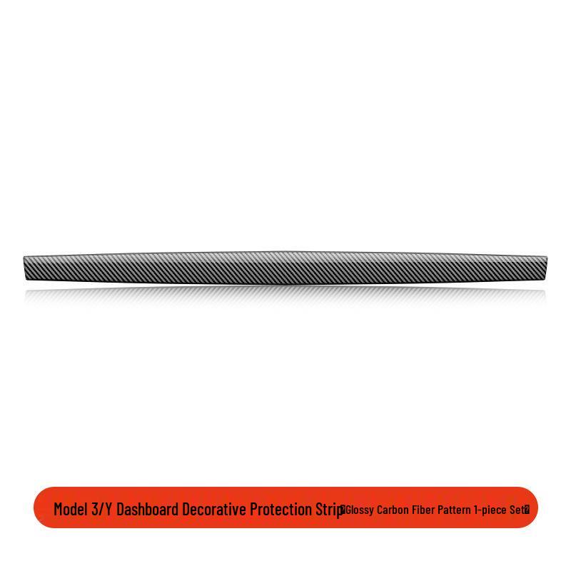 Tesla Model 3/Y Dashboard Decorative Protection Strip Panel Stickers