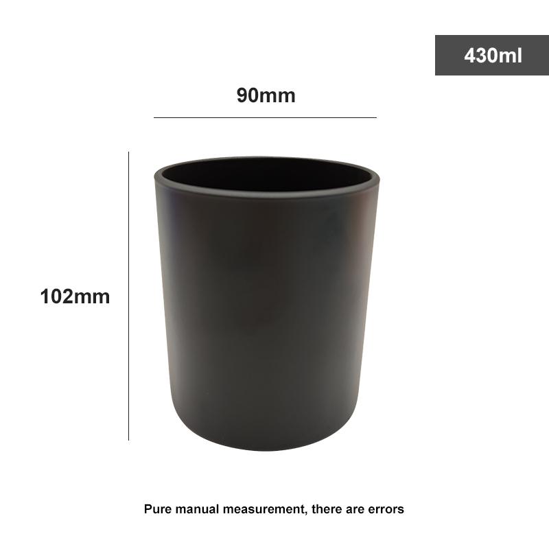 Luxury Candle Jars Black White Empty Candle Jars 7oz 10oz 14oz Glass Candle Holders Lanterns Candle Jars With Lids and Boxes