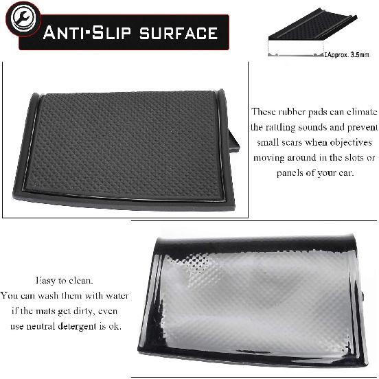 Auovo 17Pcs Anti-Dust Mats For Honda Accord Accessories 2018 Interior Car Cup Holder Erts,Center Console Liner,Door Pocket Liner Mat(Black)