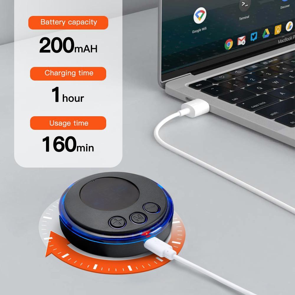 EMS Multifunctional Portable Mini Pulse Massage Patch Electric Cervical Massager for Cervical Spine Physical 8 Mode Pulse Muscle Stimulator Therapy