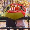 1 PC Automatic Folding Umbrella - Sunderland Afc Pattern Portable Foldable Design With 8 Ribs Christmas Birthday Gifts