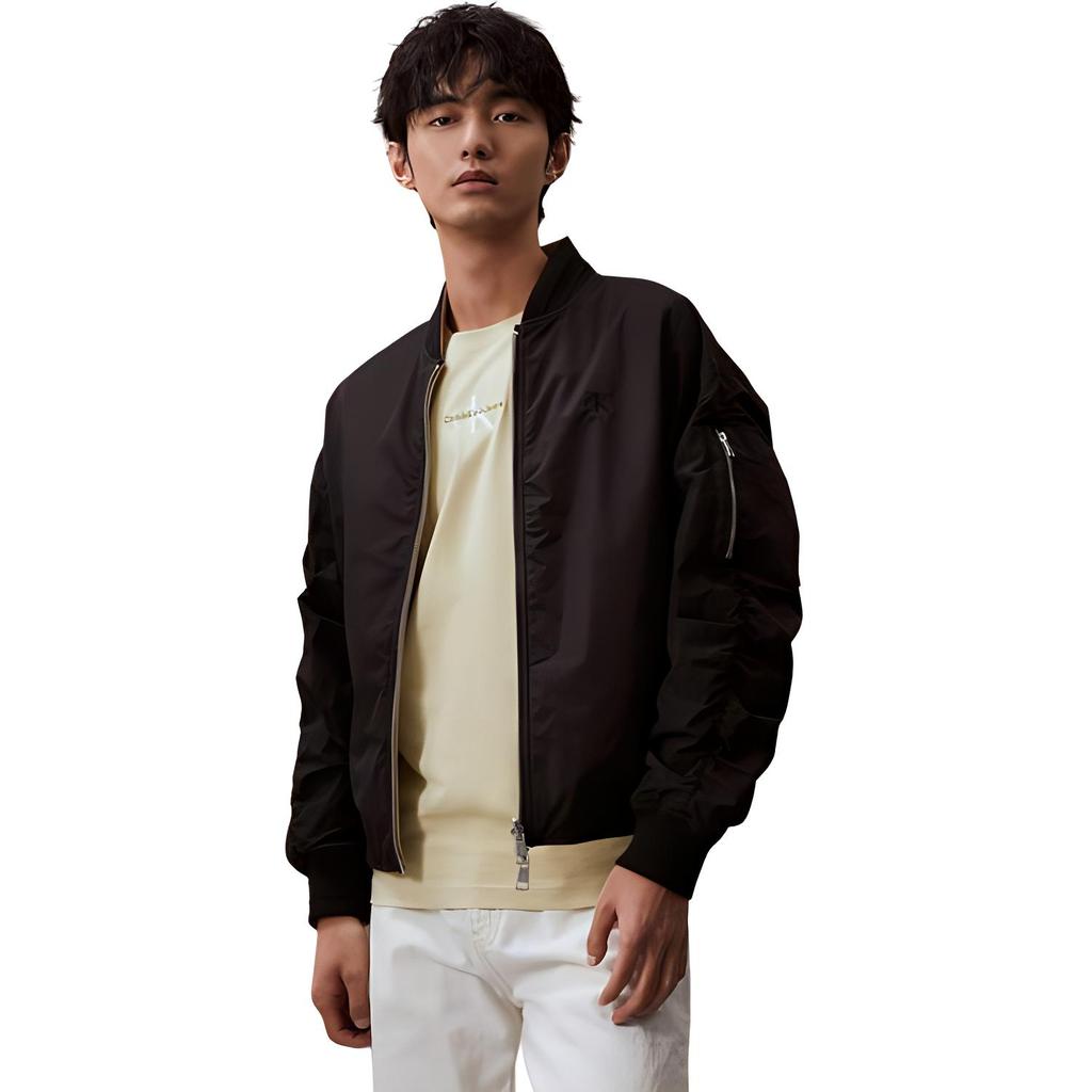 Calvin Klein Reversible Bomber Jacket Men Jackets Space-Black J325380-BEH