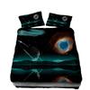 3D Digital Printing Space Star Ebay Three-piece Quilt Cover Pillowcase