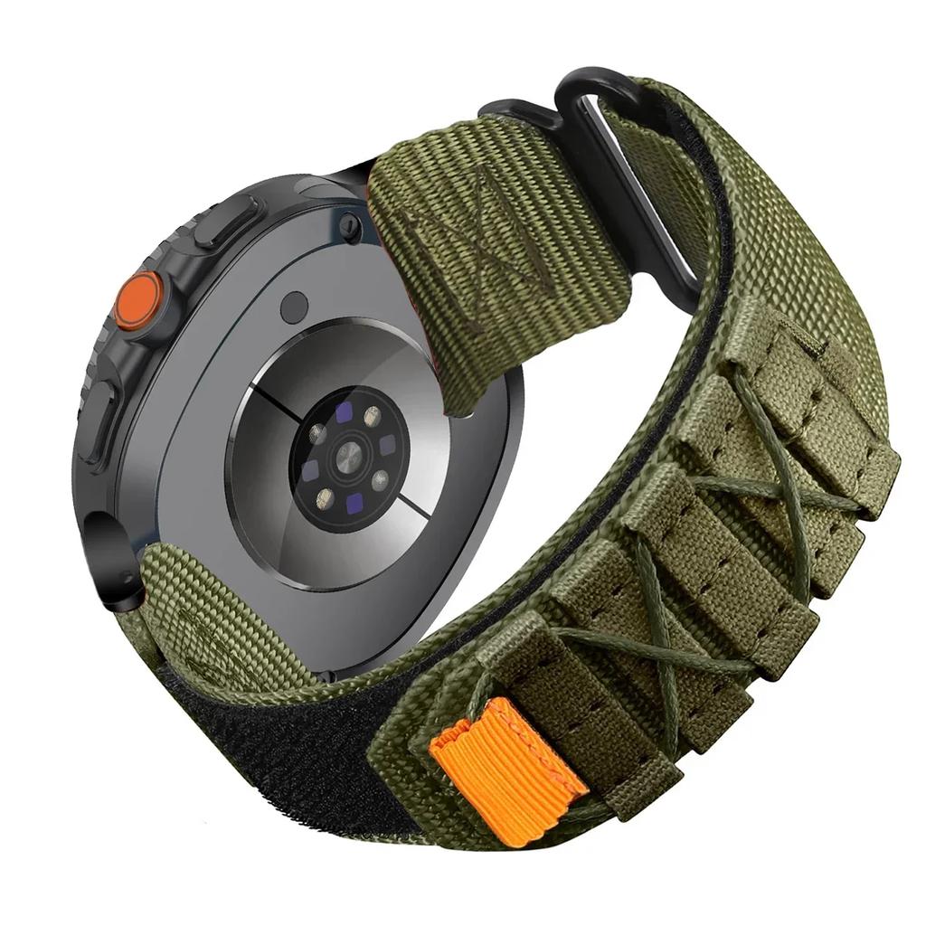 Nylonový smyčkový řemínek pro Samsung Galaxy Watch 8 40mm 44mm 8Classic 46mm Sportovní náramek pro Galaxy Watch Ultra 2025 47mm Náramek