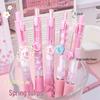 Chinese Floral Soft Grip Gel Pen Set - Quick-Dry, High-Value Brush Pens for Exams