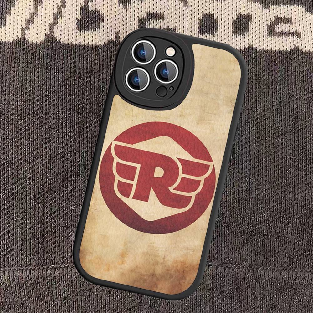 R-ROYALS E-ENFIELDS Logo Leather Phone Case For iphone 16 15 14 Plus 13 12 11 Pro Max Case