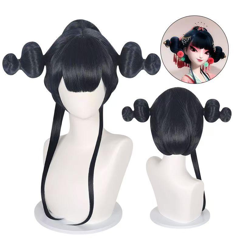 

Китайский мультфильм Белая змея Девушка Лиса Демон Косплей Костюм Женщины Ханьфу Маска для вечеринки Короткое платье Кимоно Халаты Цветочный кардиган one size чёрный