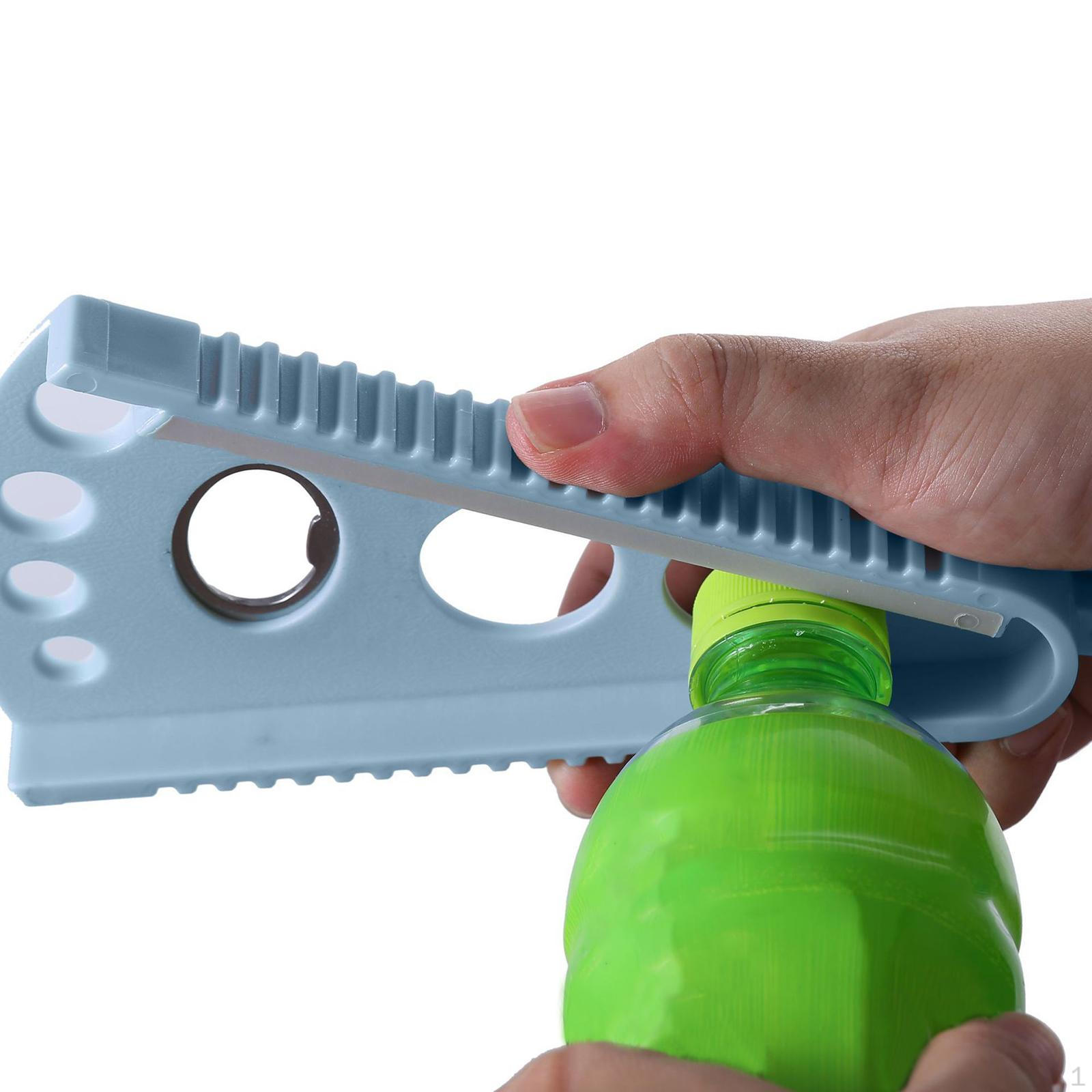 

Bottle Opener Can Jar Lid Remover for Hotel Bar Party Traveling Home синий