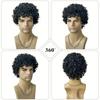 Synthetic Short Wig for Men Wig Ombre Man Wig Afro Bob Hair Rock Cosplay