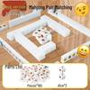 Cartoon Expression Mahjong Table Game: Puzzle & Connect-the-Dots Card Set for Children and Parent-Child Interaction, Indoor/Outdoor Fun