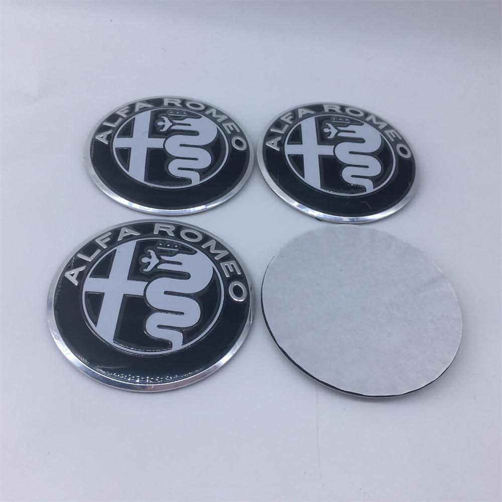 MABX8 100pcs 40mm 50mm 56mm 60mm For Alfa Romeo 166 147 156 Mito Brera Giulia F1 Giulietta GT Car Wheel Hub Center Emblem Stickers