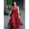 Women's Printed Cotton Top with Skirt Set Indian Bollywood Casual Wear Kurti Set
