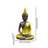 Thailand Buddha Statue Religious Figurine Compact Collection Sculpture Tabletop Ornament for
