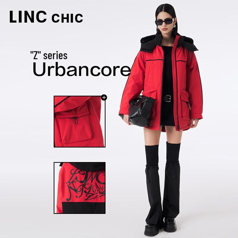 Jin Yujie Women's Printed Mid-Length 90% Down Parka