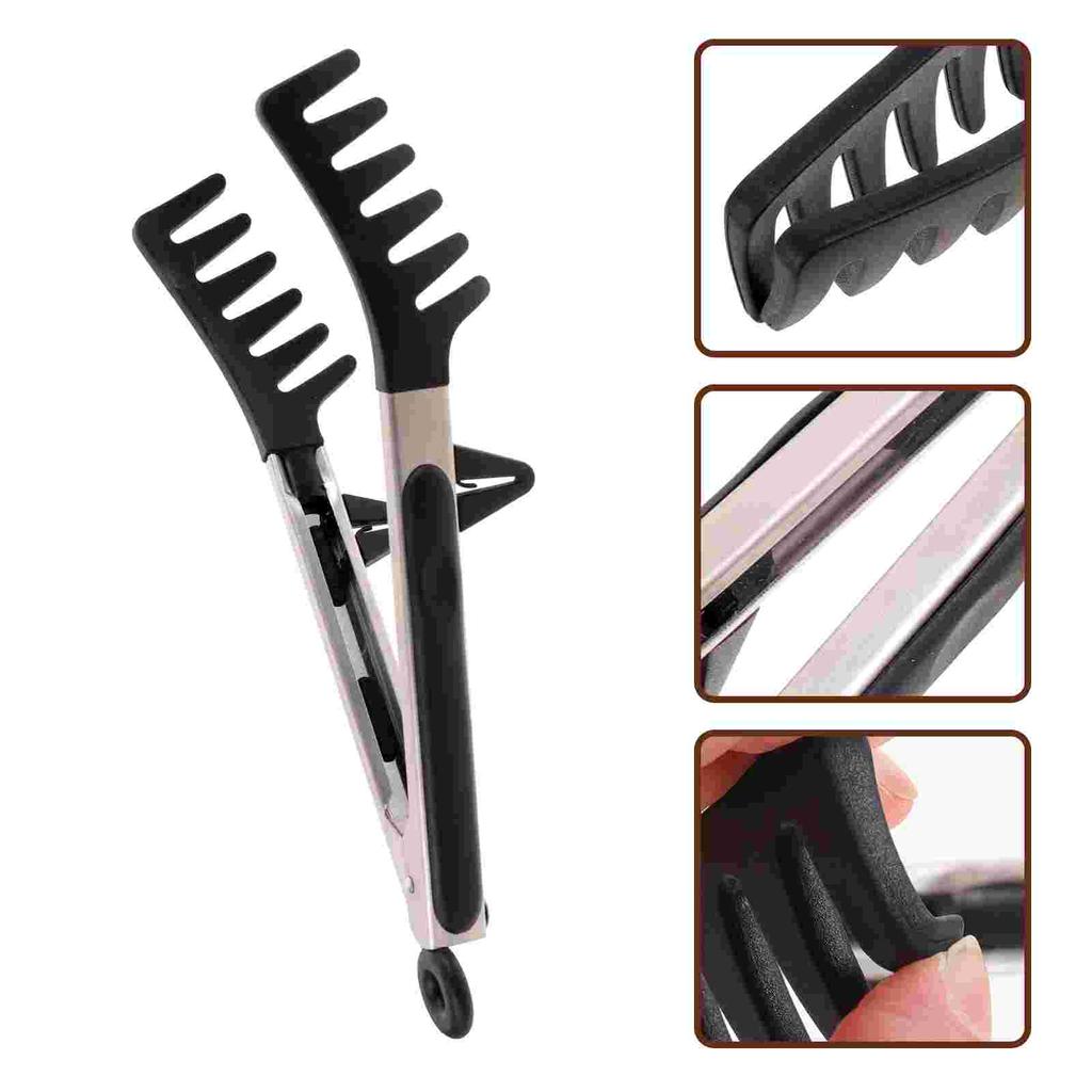Pasta Clips Convenient Tong Silicone Food Multi-function Spaghetti Salad Servers Kitchen Accessory Road Daily Use Tongs