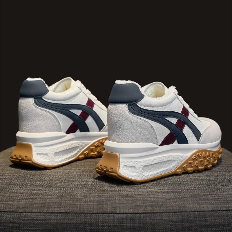 Fleece Warm Thick Sole Inner Height Increase Dad Shoes Women's 2026 Winter Casual Forrest Gump Shoes Sports Shoes