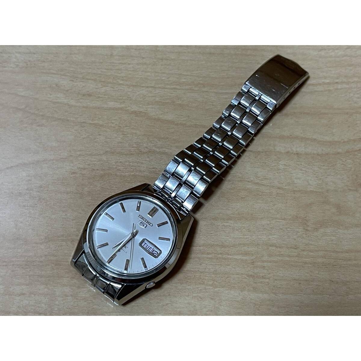 SEIKO Vintage Antique 1967 Seiko Five DX Deluxe 25 stones with genuine belt Day Date automatic winding working item