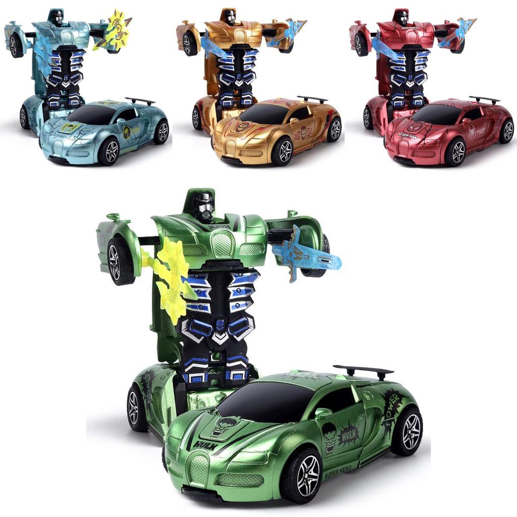 Plastic Inertia Transforming Toy Car For Kids Learning And Parentchild Play