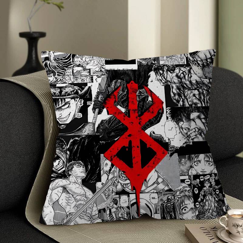 BerserkS Cushion Cover Pillowcase Upholstery Sofa Throw Pillow Home Decor Pillowcas