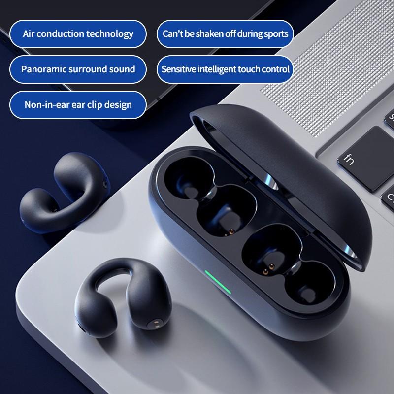 Yomdud Cuffie A Conduzione Ossea Bluetooth 5.4 – Design Open-Ear, Microfono Integrato, 10 Ore Di Autonomia Per Sport E Vita Quotidiana - 2