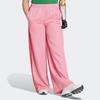 Adidas Oryginalne spodnie z szerokimi nogawkami, lampas boczny, proste nogawki, dzianinowe spodnie sportowe, spodnie damskie, różowe IT8169