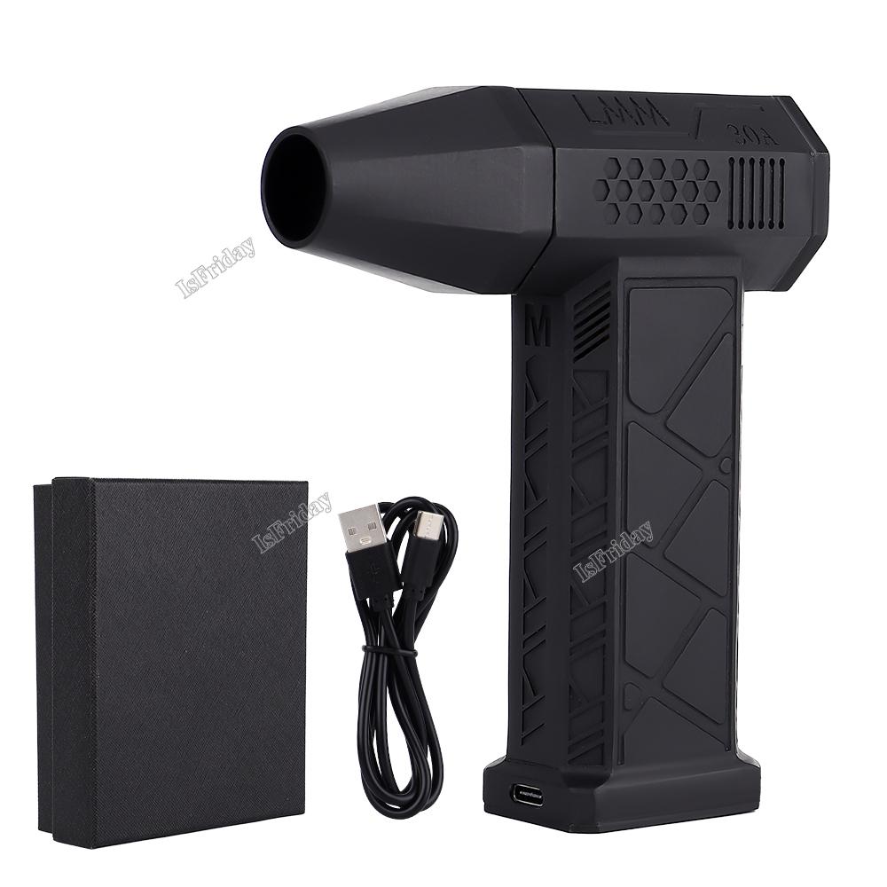 Mini Turbo Jet Fan 110000RPM 45m/s USB Oppladbar børsteløs motor hårføner Kraftig blåser med høyhastighets kanalvifte