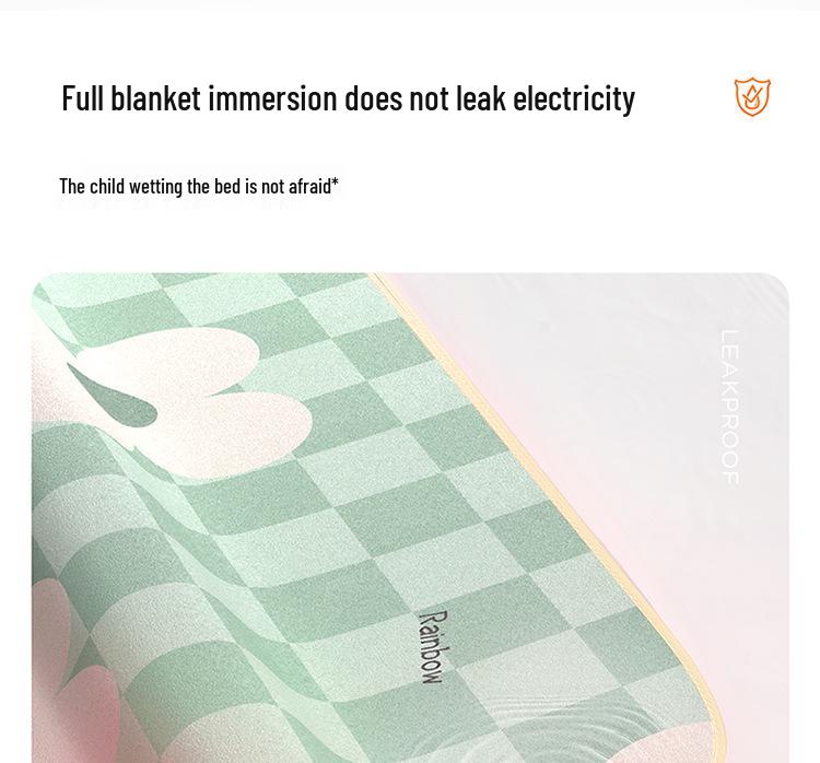 Elektrische Decke von Rainbow: Einzelsteuerung, Temperatur einstellbar, Entfeuchtung, Perfekt für Studentenwohnheime