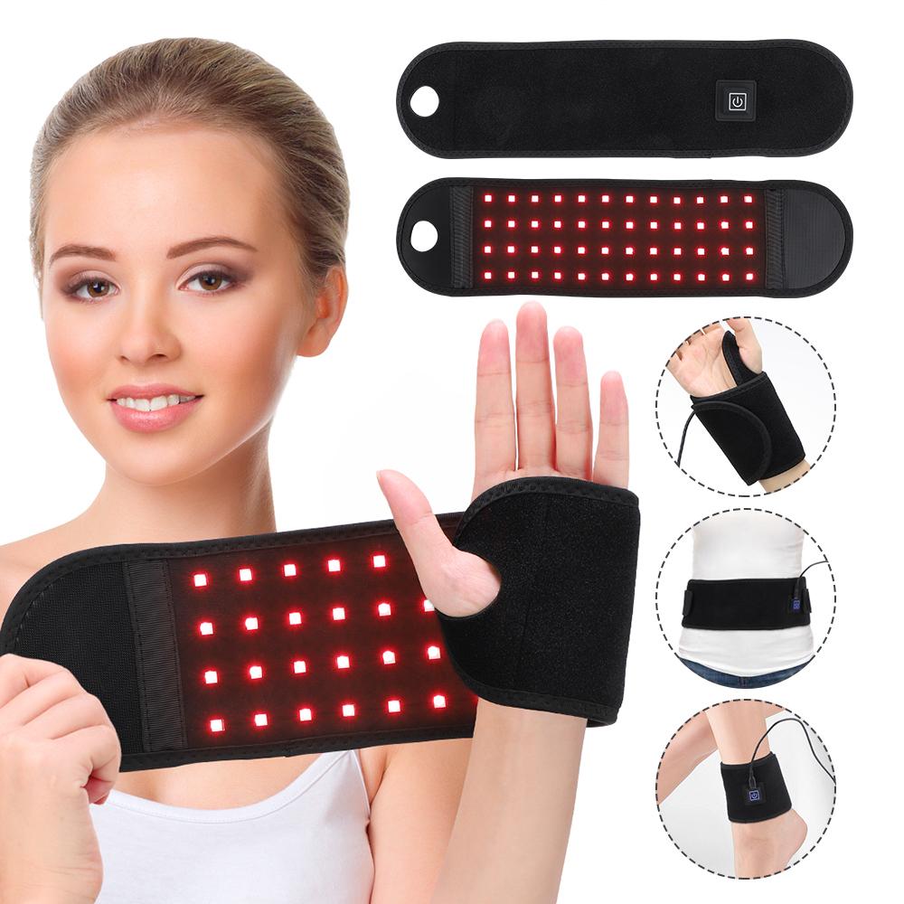 48 LED Red Light Massage Wristband 660nm 850nm Infrared Wristband For Relief Of Tenosynovitis And Sports Muscle Strain