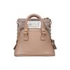 5Ac Klassisches Logo-Etikett Reißverschluss Genarbtes Kalbsleder Handtasche Umhängetasche Damen Taschen Rosa Braun SB3WG0025P4455T2070