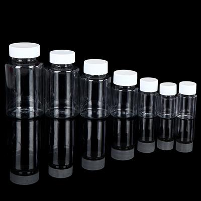 15Ml/20Ml/30Ml/100Ml Plastové lahve pro domácí mazlíčky s průhledným prázdným těsněním Tuhá nádoba na pilulky