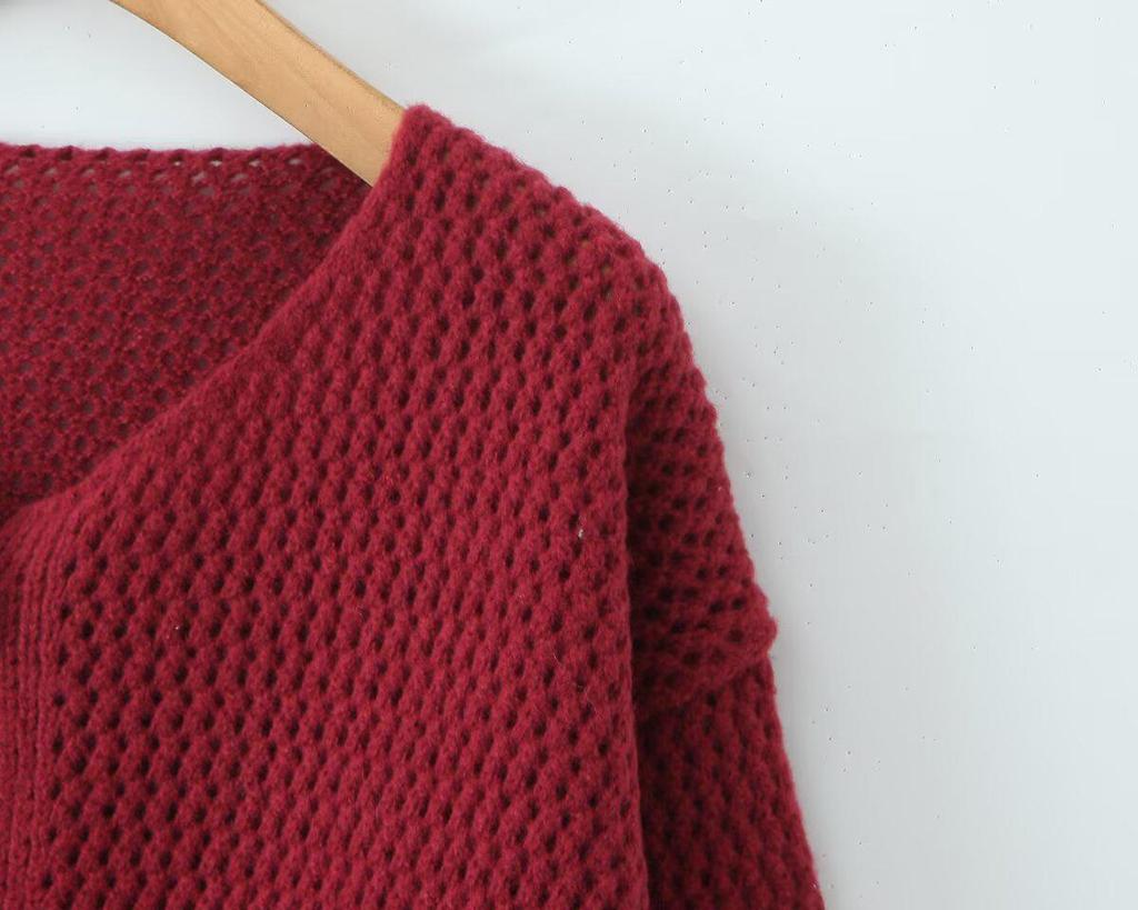 Women's Fashion Thick Knit Cardigan with Metal Buckle - Trendy European and American Style Sweater