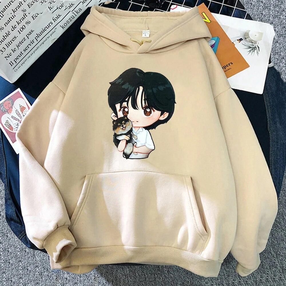 

Layover Hoodie Women Harajuku Graphic V Love Me Again Hoodies Unisex Autumn Winter Vintage Kawaii Cat Pullovers Sudaderas Korea Unisex