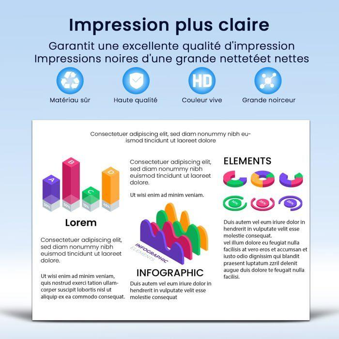 Cartouches d'Imprimante - HOOKINK - 29XL - Lot de 12 - Compatible Epson - Multicolore