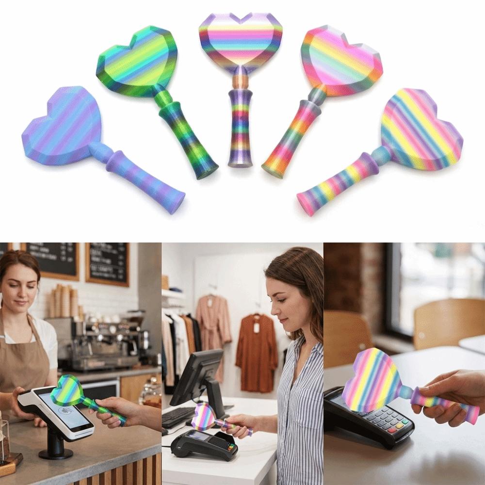 Креативний 3D-друк Чарівна паличка Tap To Pay Серцеподібний Тримач для чарівної палички Весела Магічна Оплата Щоденне використання
