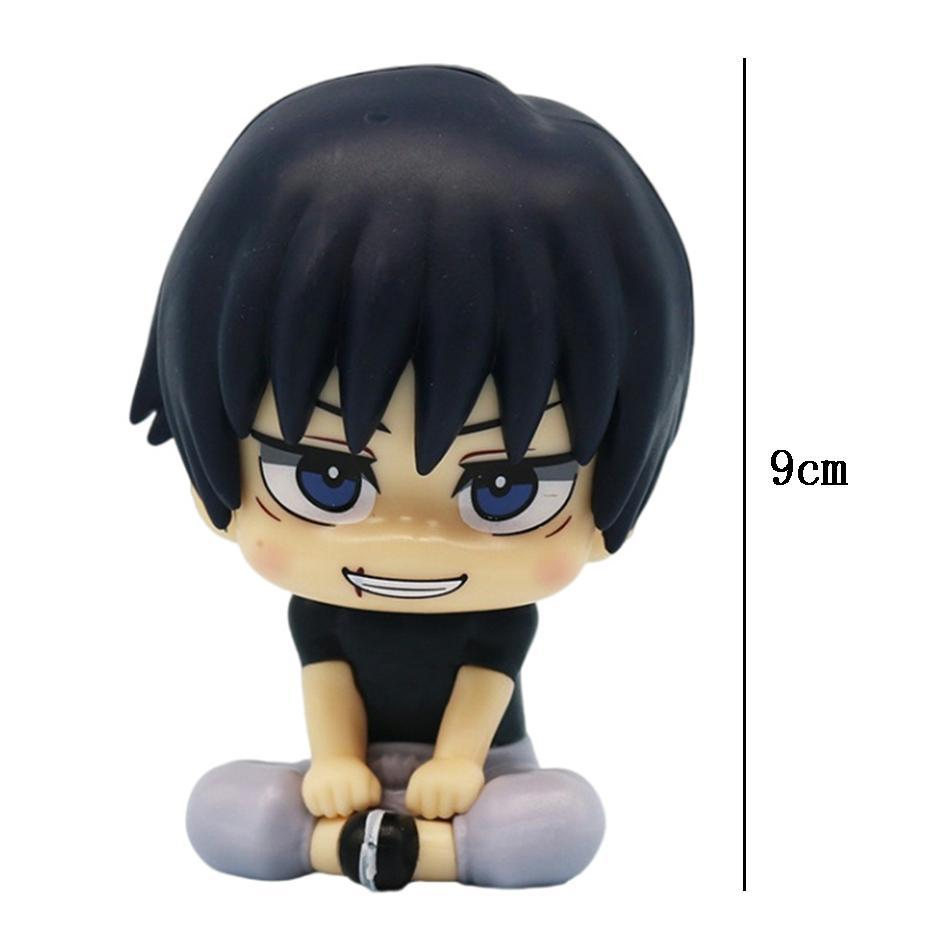 Anime Mignon Fushiguro Toji Jujutsu Kaisen Figurine Gojo Satoru Figurine d'Action Poupée Version Q Statue Geto Suguru 10cm Modèle PVC Jouets