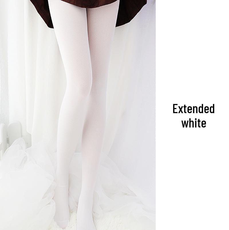 

Черно-белые бархатные очень длинные чулки размера XL - Сексуальный японский стиль JK 120D Opaque